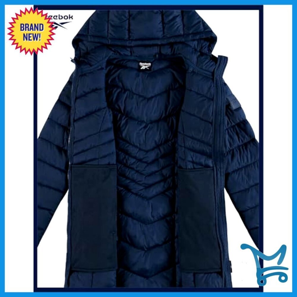 Long Puffer Coat Quilted Parka Winter Jacket Plus Size Oversized Chic - Picture 4 of 7